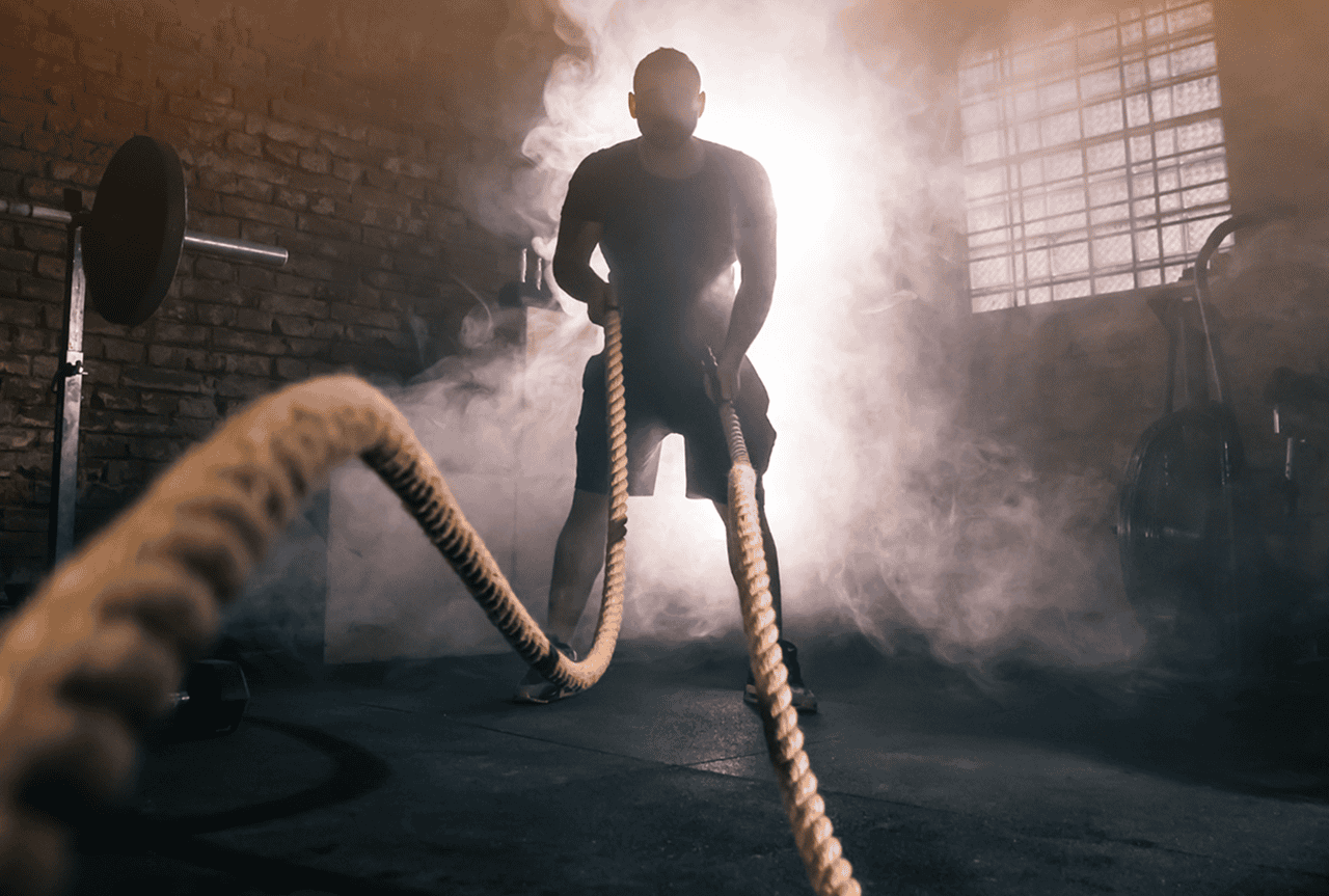 Spor salonu ve fitness kauçuk zemin kaplaması - Darbe emici, ağır hizmet tipi yüzey